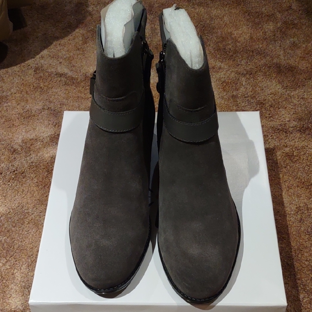 Isaac Mizrahi Suede Ankle Boots, 9.5W